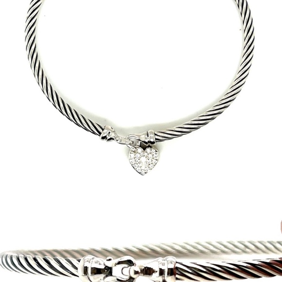 David Yurman 💯% Authentic Petit heart lock w diamonds - Picture 2 of 4